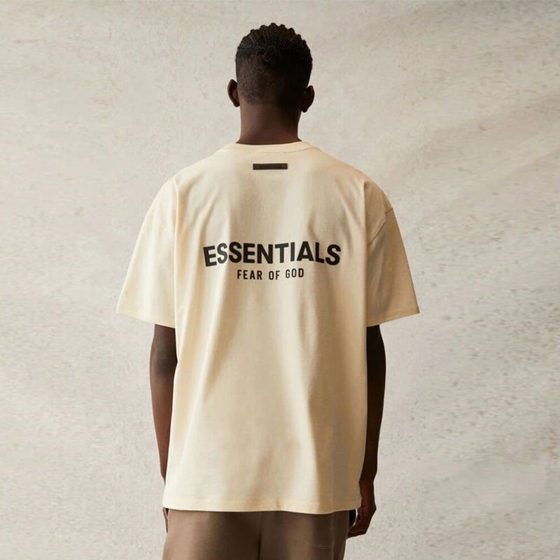 ESS SS22 ขนแกะโลโก้ขนาดใหญ่ Tee Hype/แฟชั่น/Streetwear/คู่/เสื้อยืด Unisex ESSENTAIL TEE