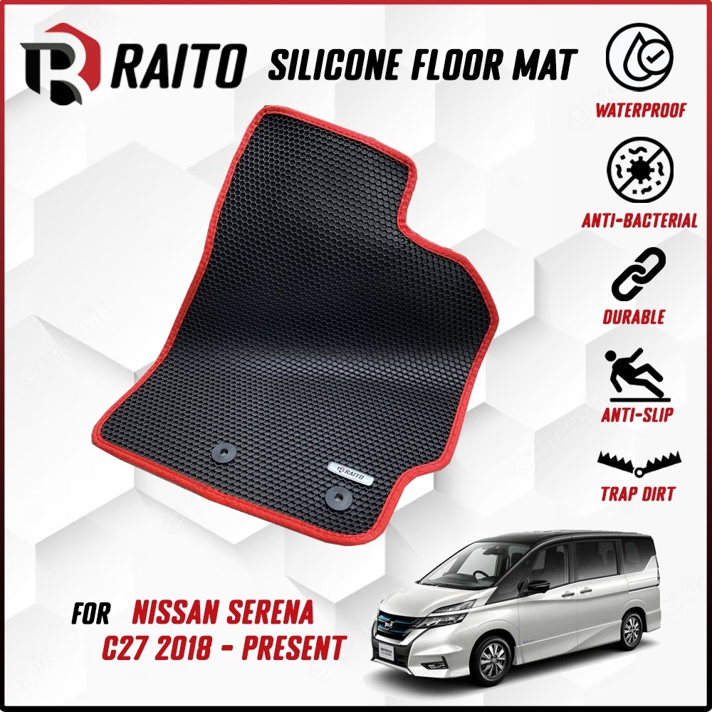 RAITO MAT Nissan Serena C27 2018 - ปัจจุบันพรมปูพื้นรถยนต์พรม Customised รถยนต์ Kereta พรม