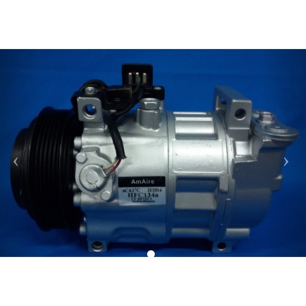 [COMPRESSOR][C CLASS -W202 E CLASS -W210 NABIRA (2004-2009)][ODM NEW][6PK 6CA17C 4 LEG (HOSE FACE UP