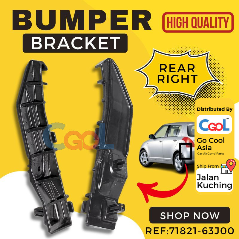 BUMPER BRACKET REAR RIGHT สําหรับ SWIFT RS 04-07 เท่านั้น - REF:71821-63J00
