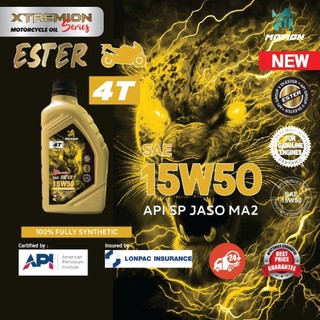 MOTION 4T Ester Xtremion API SP Fully Synthetic Motorcycle Engine Oil (1L/15W50)