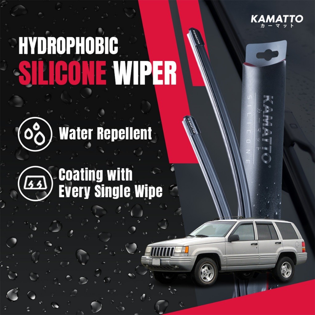 Kamatto Wiper Jeep Grand Cherokee ZJ Limited (1993-1998) เคลือบป้องกันน้ําแบบไฮโดรโฟบิก