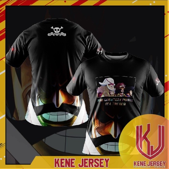 BAJU MIKA OP07 - GREATEST P1RAT3 ALL THE ERA 0NE P1ECE KENE JERSEY