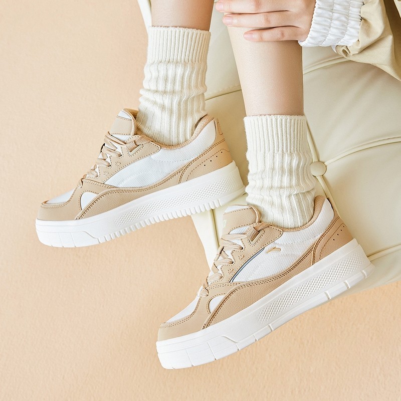 ANTA Women Skate Broad Shoe Skate Shoes 9224A8065-1 -Ivory White (Kasut Kasual Perempuan)