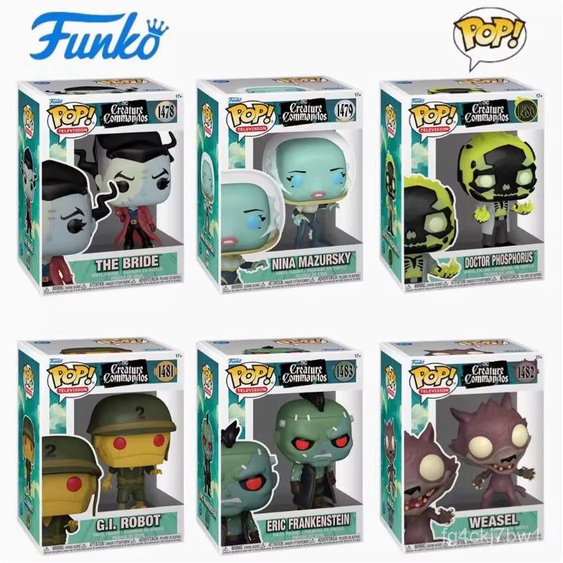 Funko POP DC Creature Commandos Figure Dr. ฟอสฟอรัส เมอร์เมด แฟรงค์ OEHW