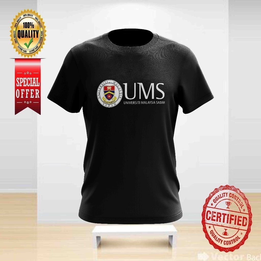 UMS UNIVERSITI SABAH DESIGN 23 TSHIRT คอกลมสําหรับทั้งหมด