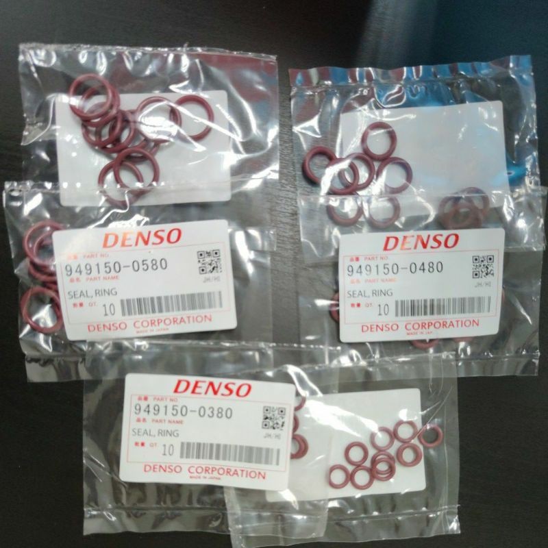 (DENSO)RUBBER O-RING R134a SET HNBR o แหวน 5/8 4/8 3/8 รถ Air cond (1 แพ็ค 10 ชิ้น) BAC