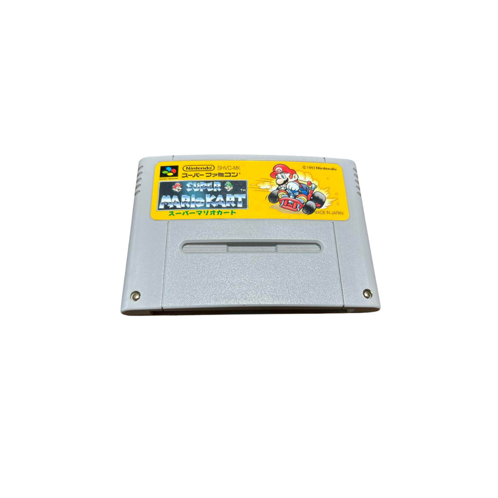 ใช้ตลับหมึกเกม Super Mario Kart Nintendo SFC เวอร์ชัน SNES ของญี่ปุ่น
