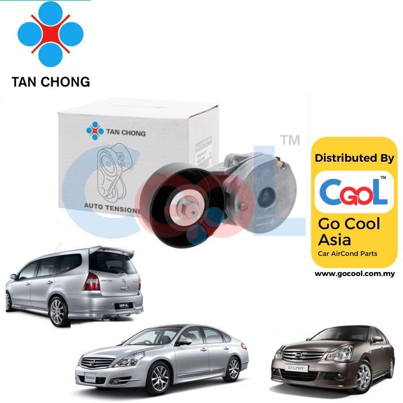 TAN CHONG FAN BELT TENSIONER NISSAN GRAND LIVINA 1.8 SYLPHY 2.0 G11L TEANA 2.0 J32 (TOP)