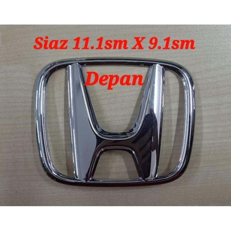 HONDA FRONT LOGO EMBLEM 75700-TF0-000. Utk HONDA CITY GM6 T9A CIVIC S5A-ES JAZZ GK TFO. ภาค บารุ
