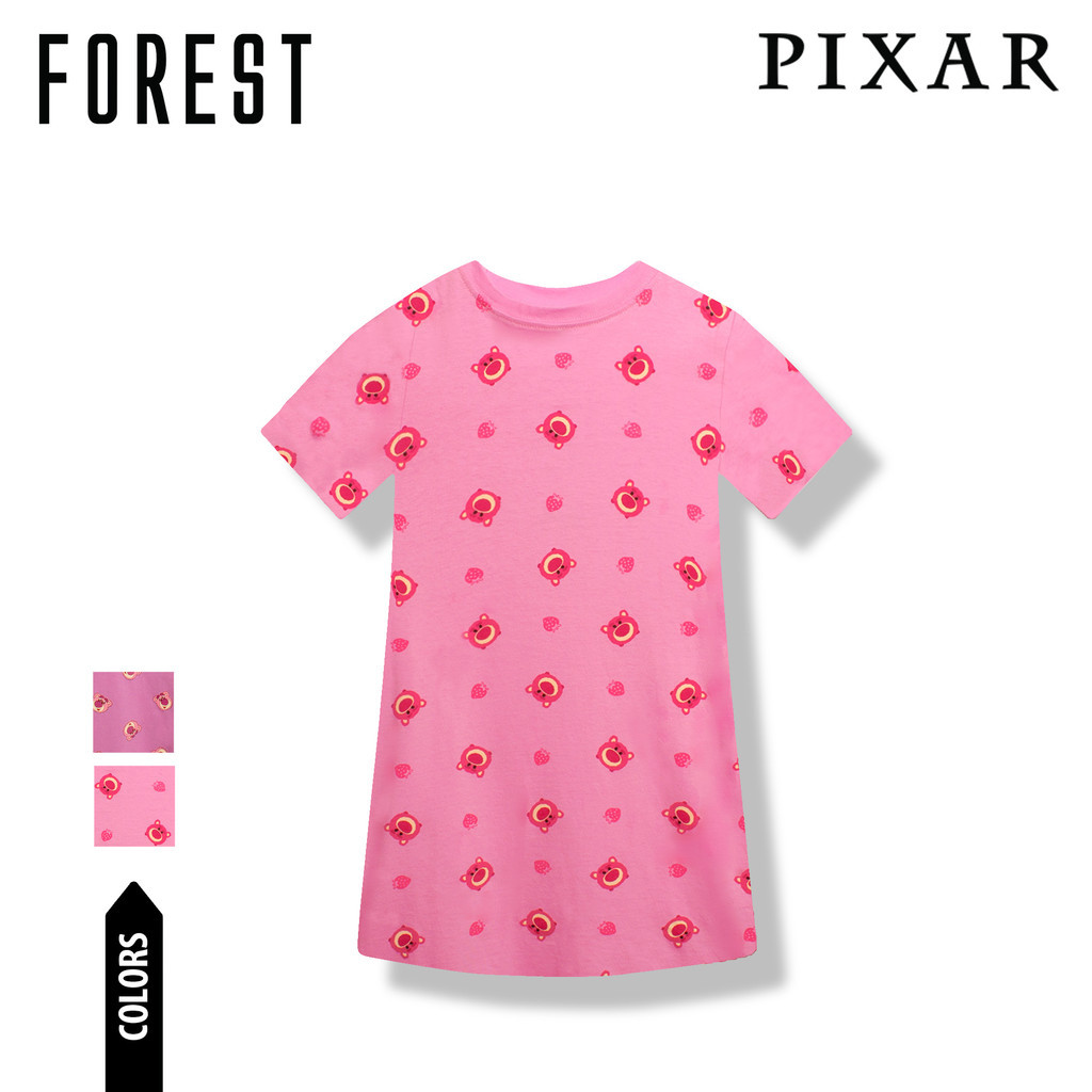 Forest Baju Tidur Dress Budak Forest X DisneyLotso Girls Sleep Dress ชุดนอน – WPJ0072D