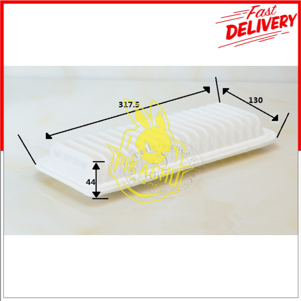 กรองอากาศสําหรับTOYOTA PASSO MYVIนําเข้าเครื่องยนต์SETTE AC10 17801-97402 Passo K3 / Daihatsu Sirion