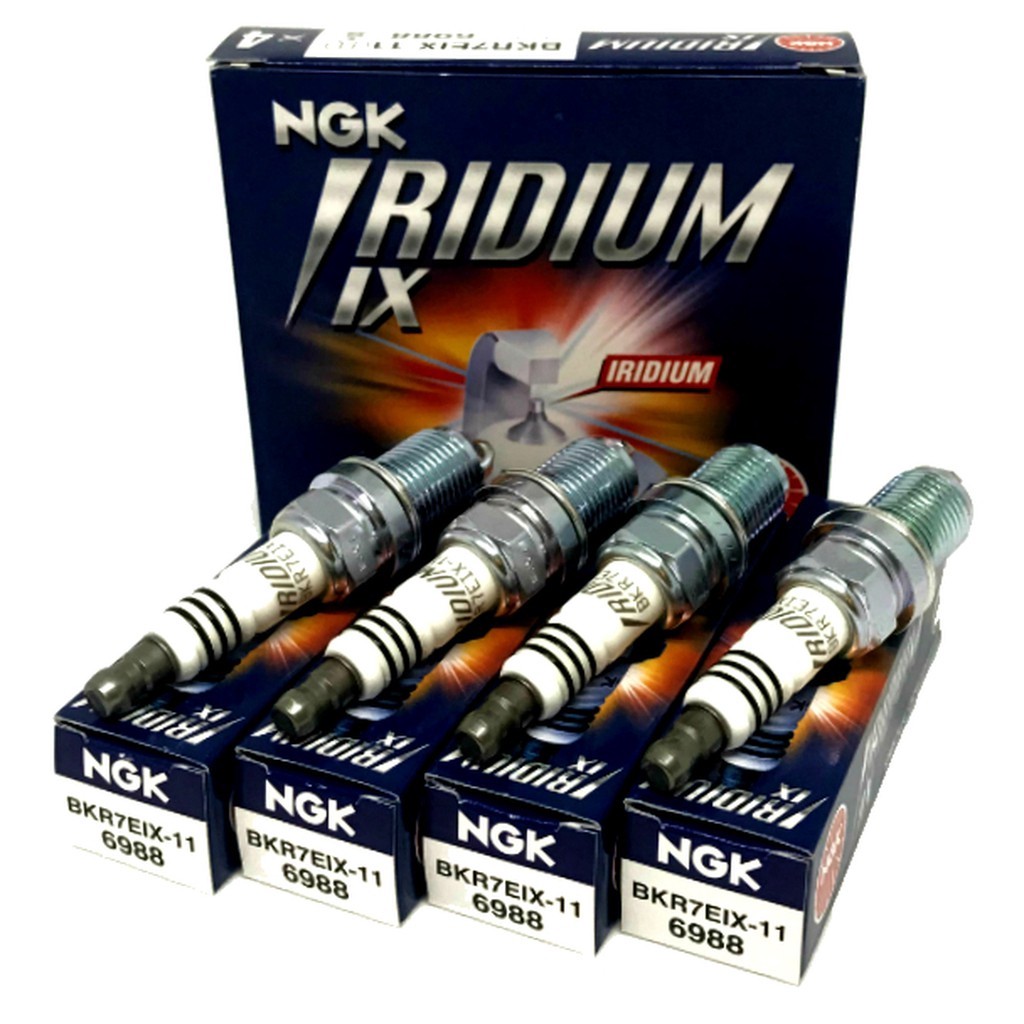 100% *NGK IRIDIUM IX SPARK PLUG BKR7EIX-11 (PRICE สําหรับ 4 ชิ้น)