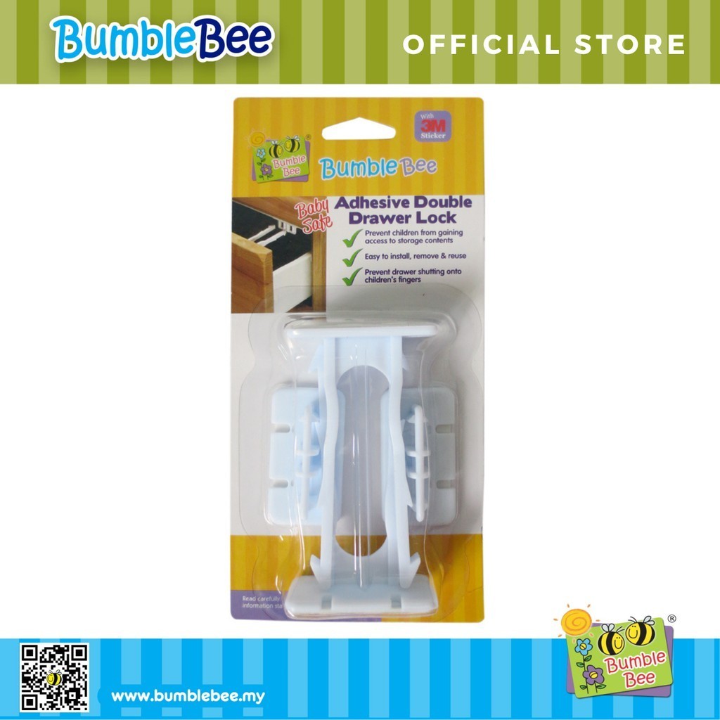 Bumble Bee Baby Safe Glue Double Drawer Lock BS0010