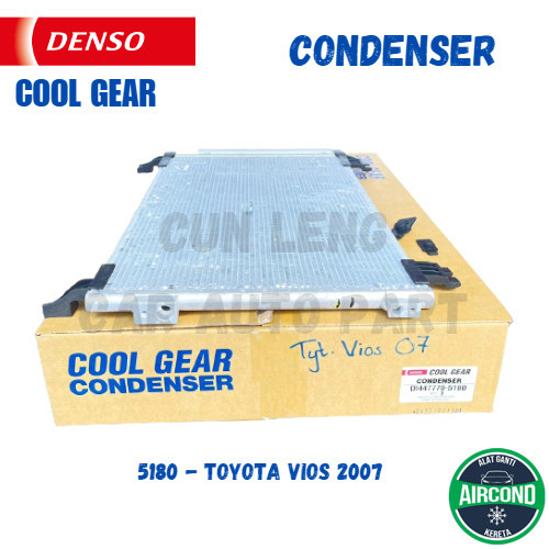 ACK 5180 TOYOTA VIOS 2007-2013 NCP93 COOL GEAR DENSO AIRCOND CONDENSER