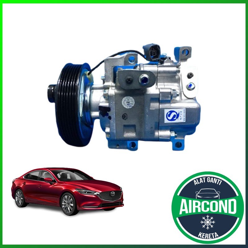 MAZDA 6 PANASONIC H12A1 6PK COMPRESSOR MZ-1307.NOG A/C PUMP ACK