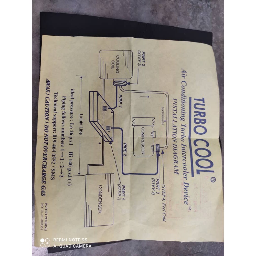 P/MYVI 1.3/1.0 AIR COND MODIFIED COOL SET SUPER POWER COOL (TURBO COOL)