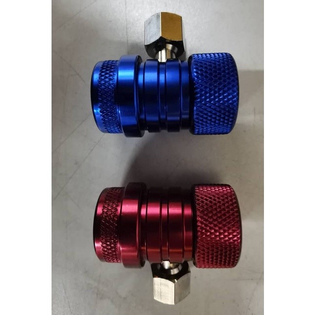VALUE ล็อคความปลอดภัยปรับ Quick Coupler r134 รถ R134a 134a A/C Air Cond Coupler VHF-SB ACM