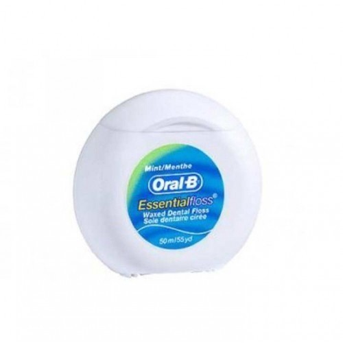 Oral B Essential Floss Waxed Dental - รสมิ้นต์ (50ม.)