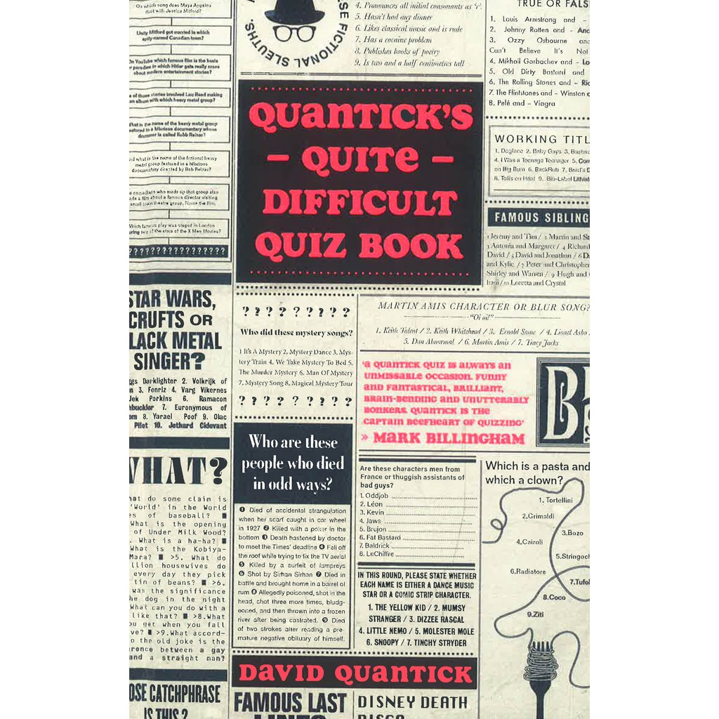 (BX) QUANTICKS QUITE DIFFICULT QUIZ BOOK