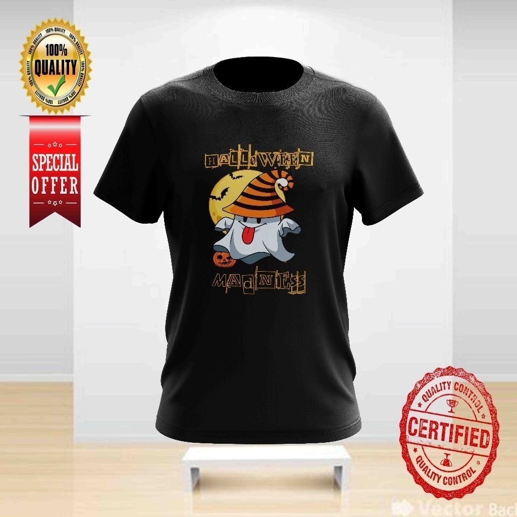 HALLOWEEN MADNESS DESIGN 17 TSHIRT คอกลมสําหรับทั้งหมด