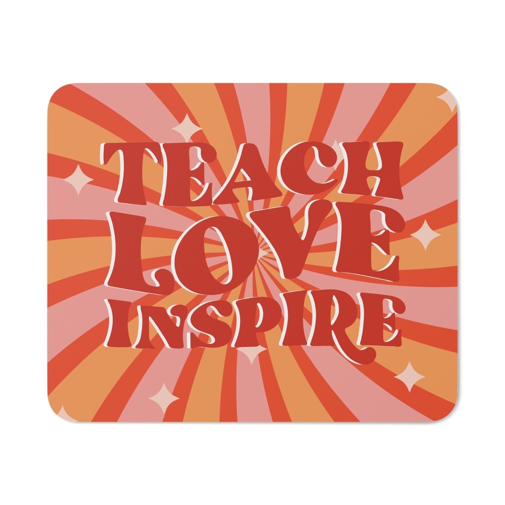 Vibrant Retro Quotes Mouse Pad