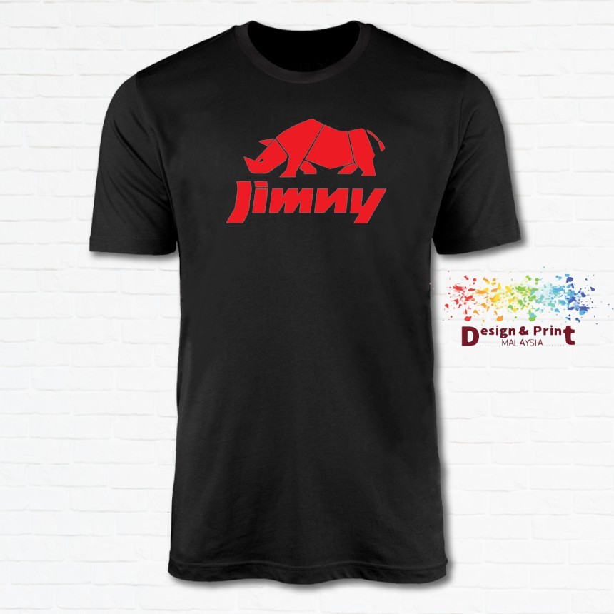 Jimny Rhino Model Logo_เสื้อยืด unisex Tshirt Baju 100% Cotton XS-XXL