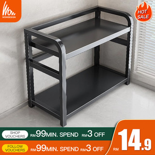 Kitchen Storage Rack Spice Rack Kitchen Rak Rempah Rak Serbaguna Kitchen Rack Rak Dapur Stainless Steel Seasoning Rack