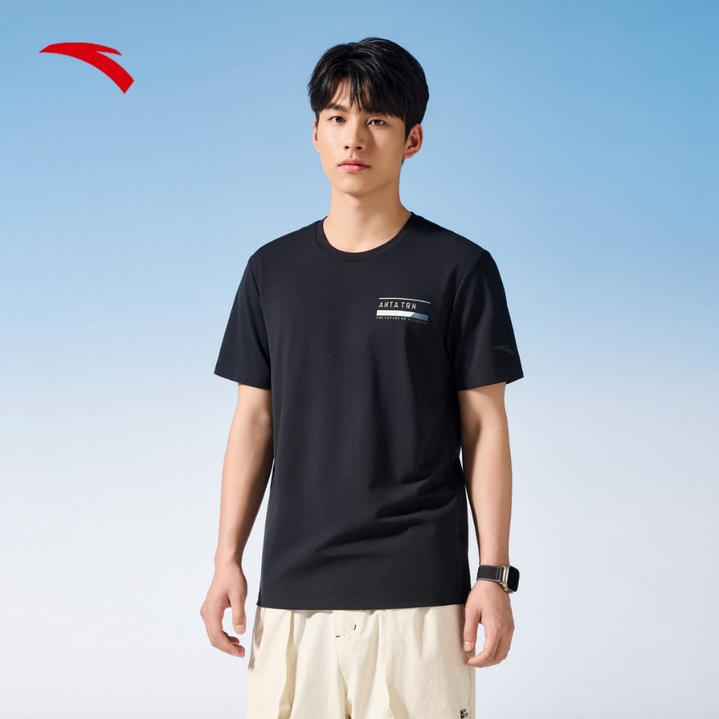 ANTA Men Training SS Tee 1524B7169-3 สีดํา