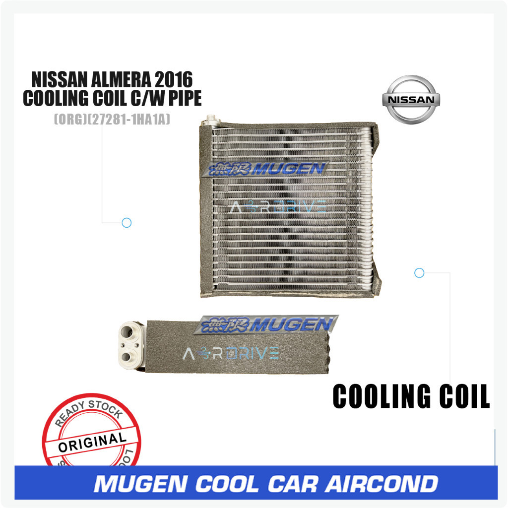NISSAN PARTS NISSAN ALMERA 2010 COOLING COIL W/O PIPE & VALVE ( 27281-1HA1A )