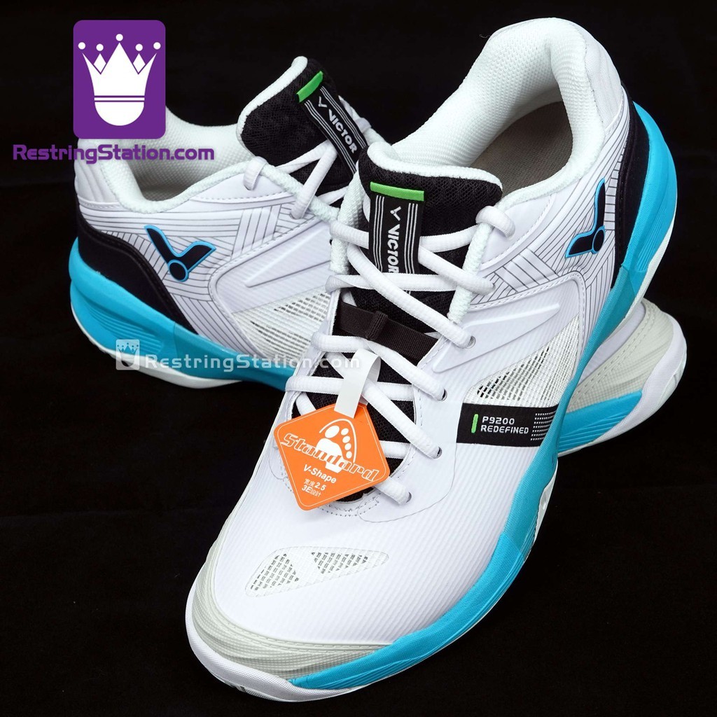 Victor Men SH-P9200II AU (สีขาว/น้ําเงิน) รองเท้าแบดมินตันมืออาชีพ