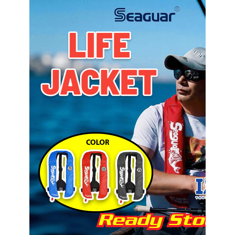 Seaguar MD600 เสื้อชูชีพแบบเป่าลม (PFD) ห้อยคอบางเฉียบ ตกปลา ความปลอดภัยทางทะเล Boating