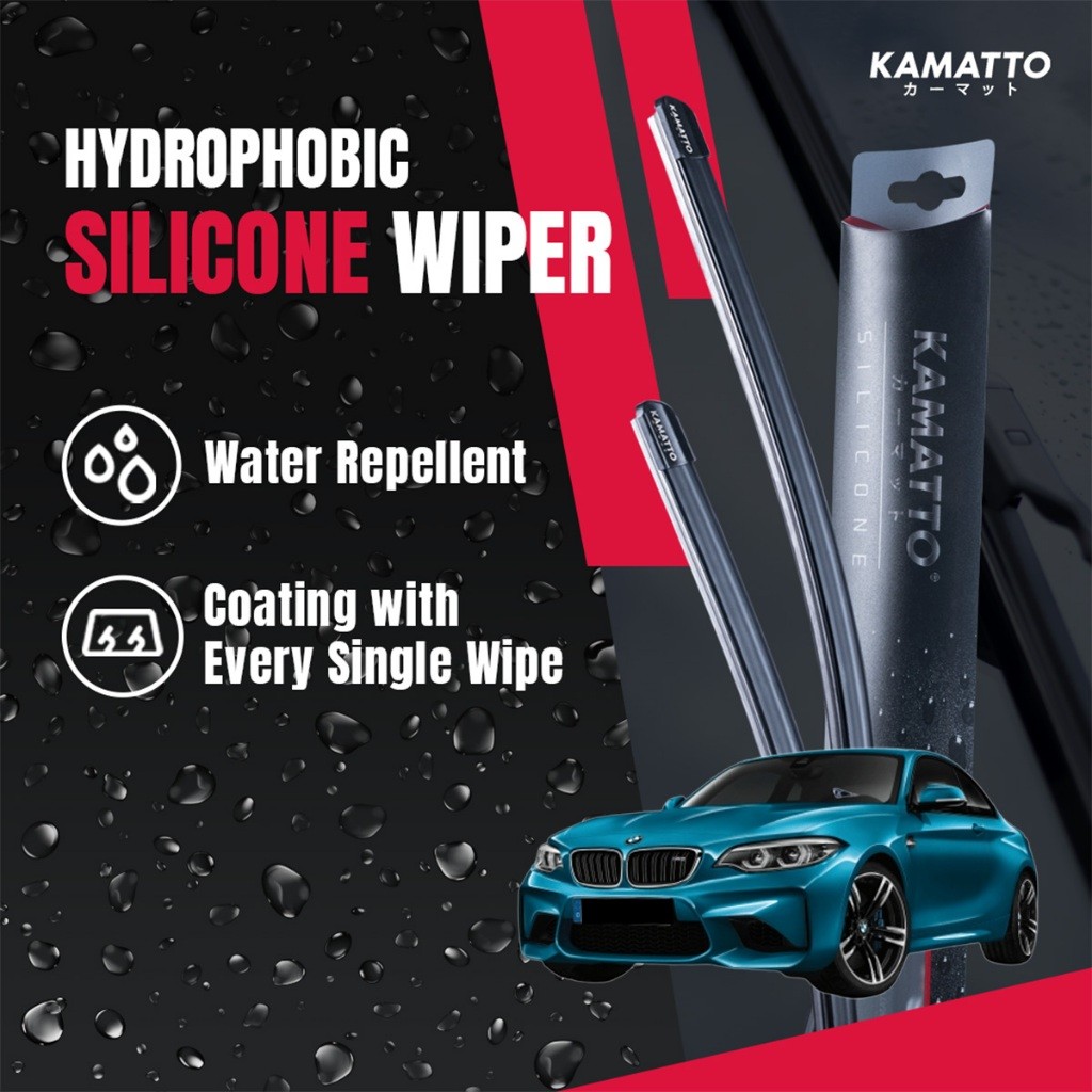 Kamatto Wiper BMW M2 Competition F87 (2016-2021) เคลือบน้ําหยดซิลิโคนแบบไฮโดรโฟบิก