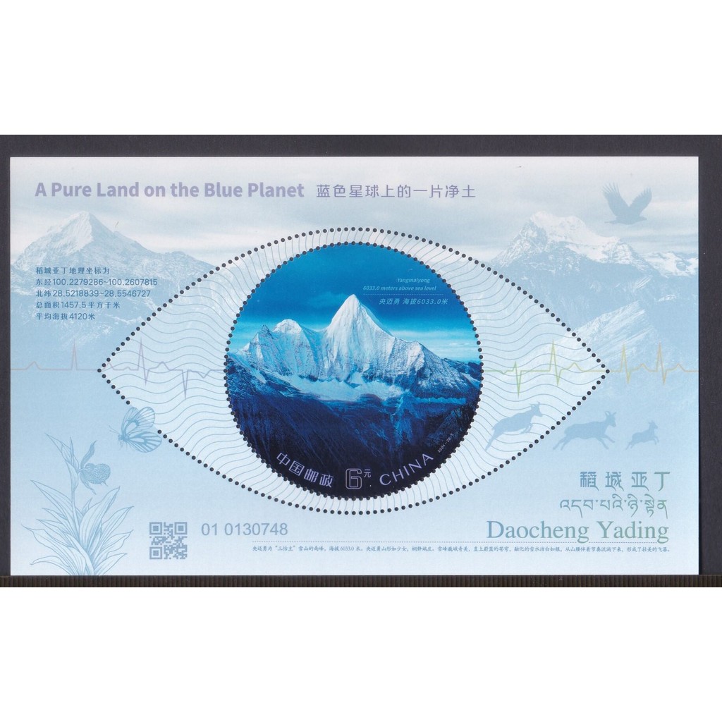 2024-20 Daocheng Yading ประทับตรา MS MNH城