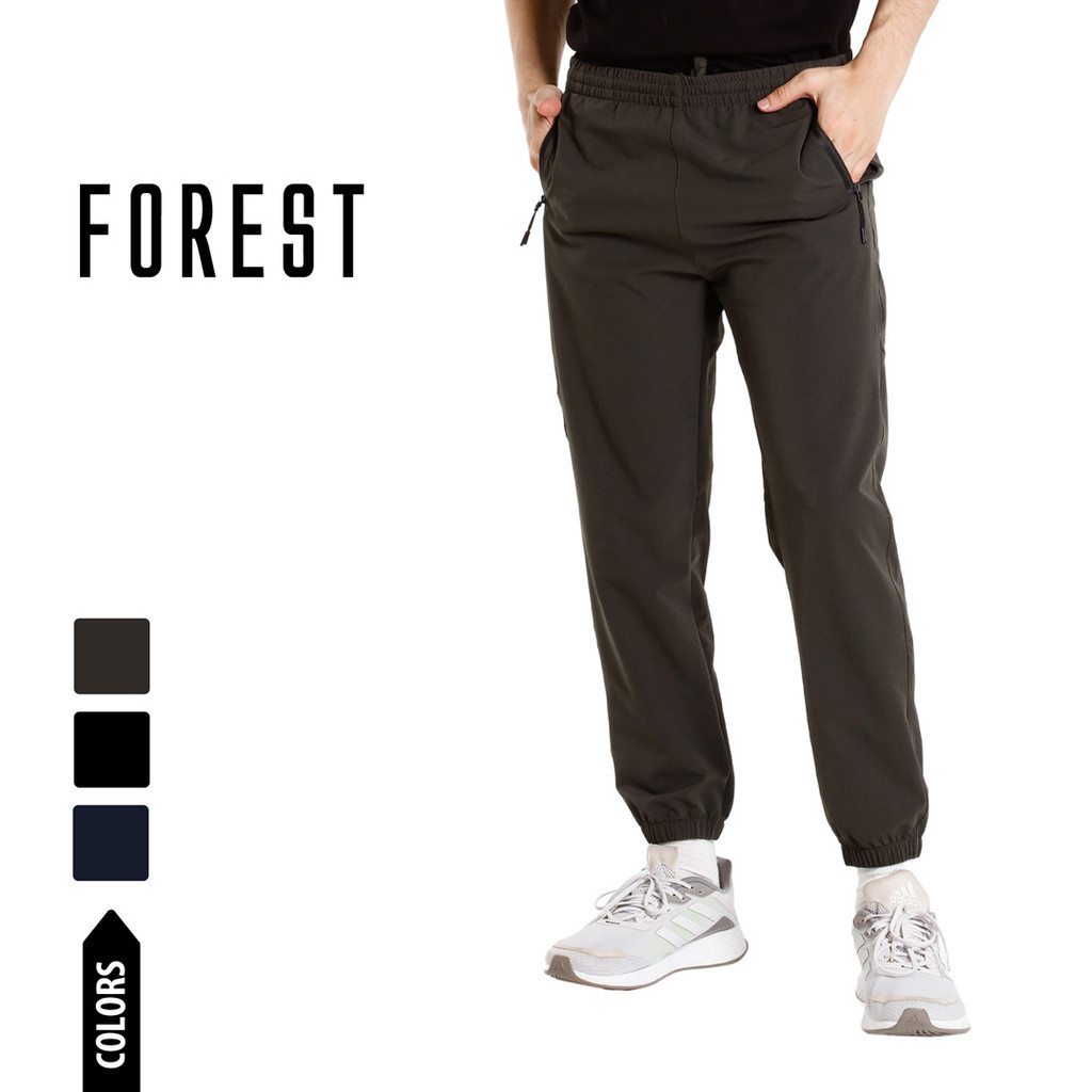 Forest Seluar Track Lelaki Forest Stretching Slim Fit Track Men Track Pants Unisex Track Bottom - 10