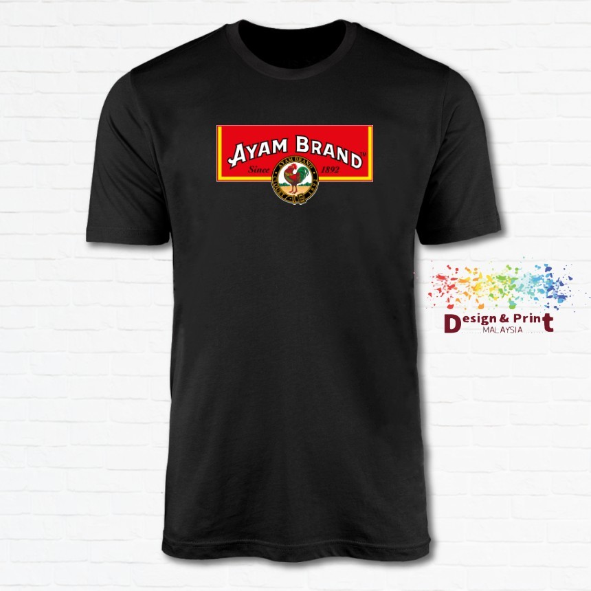 Ayam Brand Logo_เสื้อยืด unisex Tshirt Baju 100% Cotton XS-XXL