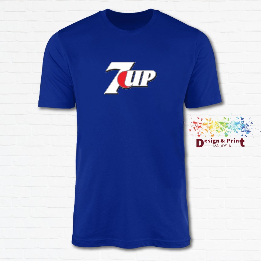 7up Logo_เสื้อยืด unisex เสื้อยืด Baju Cotton 100% XS-XXL