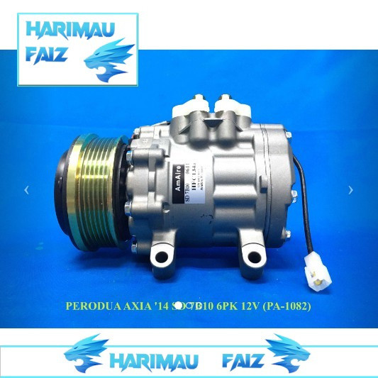 HF PERODUA AXIA 14 SD 7B10 6PK 12V COMPRESSOR PA-1082 HF