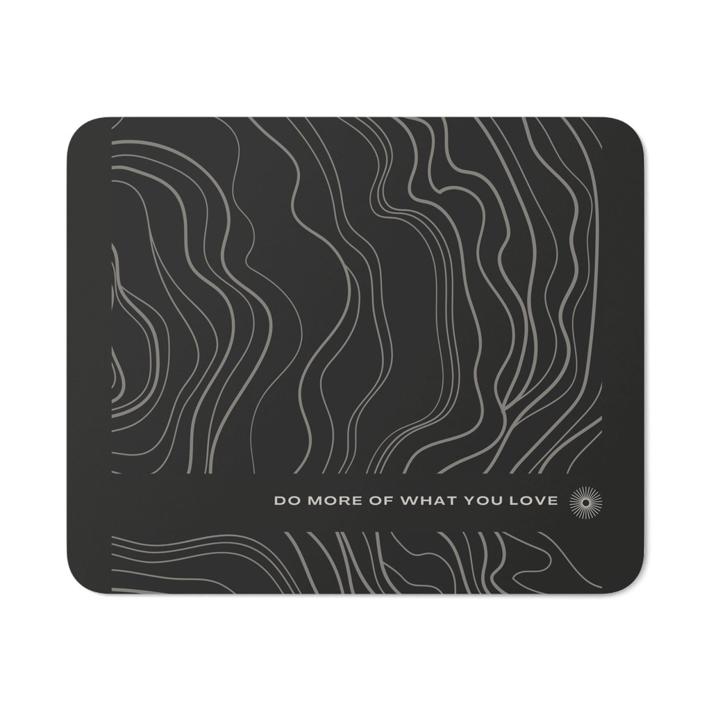 Dark Elegant Quote Mouse Pad