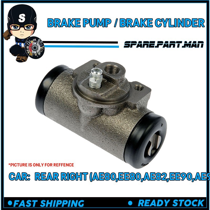 CYLINDER/ปั๊มเบรกด้านหลังขวา AE80,EE80,AE82,EE90,AE90,AE92,AE101,EE111 11/16 SPM