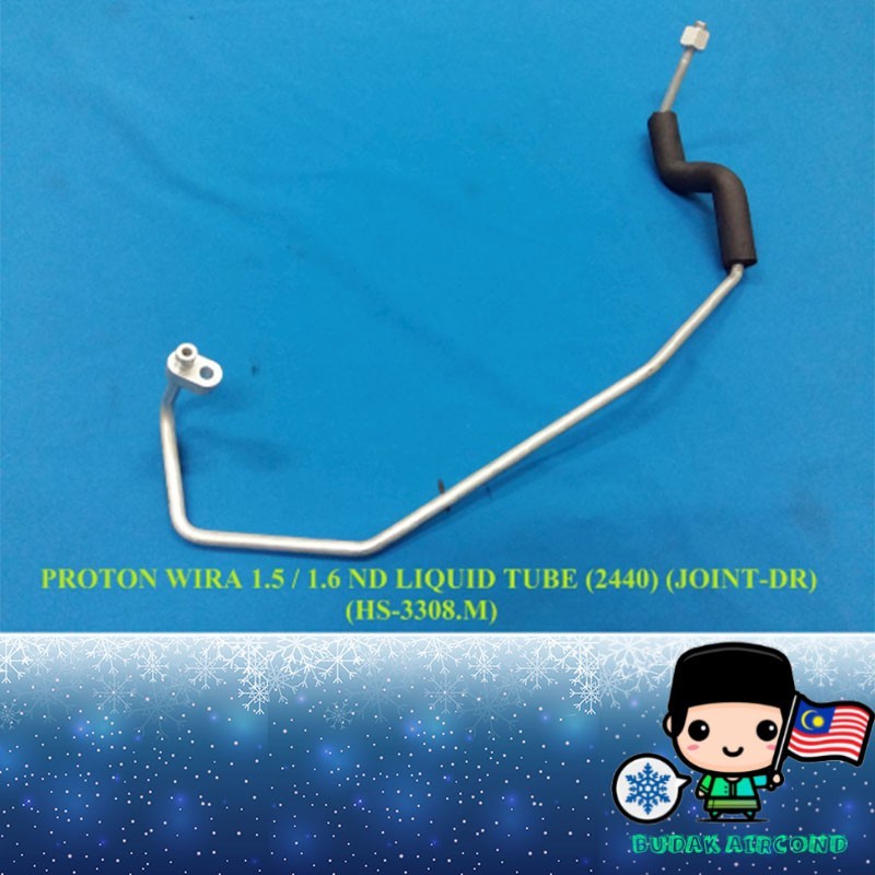 PROTON WIRA 1.3 1.5 1.6 (DENSO SYSTEM ) LIQUID TUBE PIPE (2440) AIR COND (JOINT TO DRIER) HS-3308.เอ