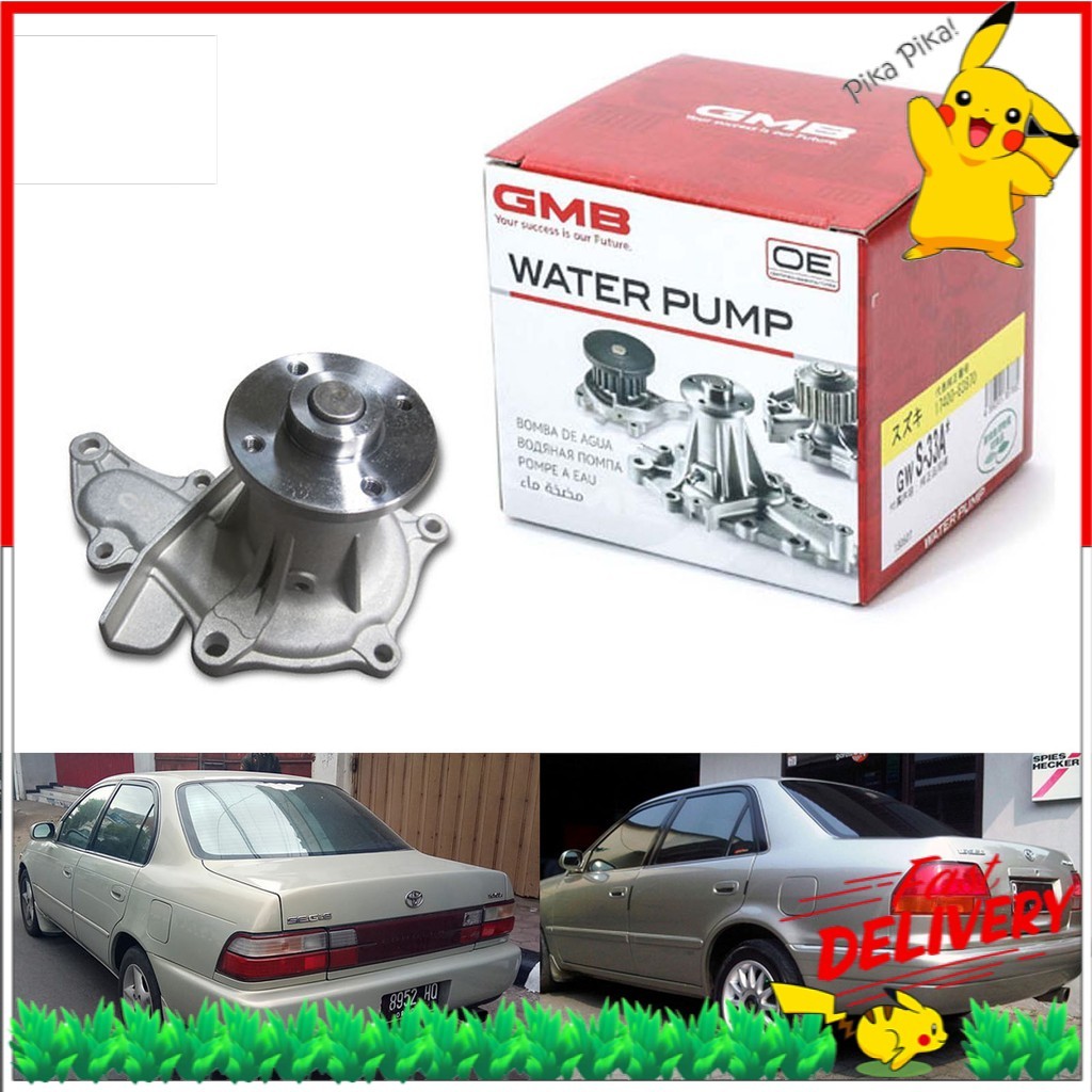 ปั๊มน้ํา GMB TOYOTA COROLLA SEG AE101 AE111 1.6 16V (GWT-83A) PKC