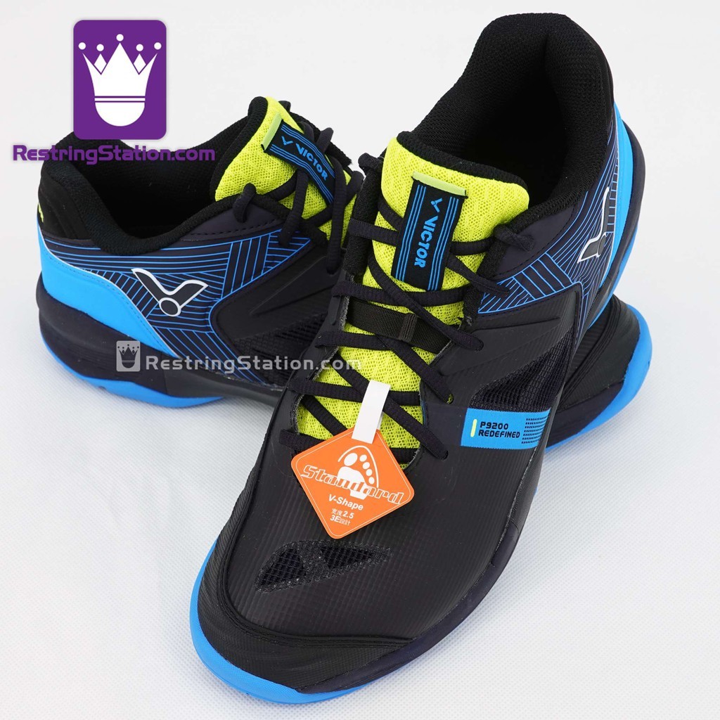 Victor Men SH-P9200II C (สีดํา/น้ําเงิน) รองเท้าแบดมินตันมืออาชีพ