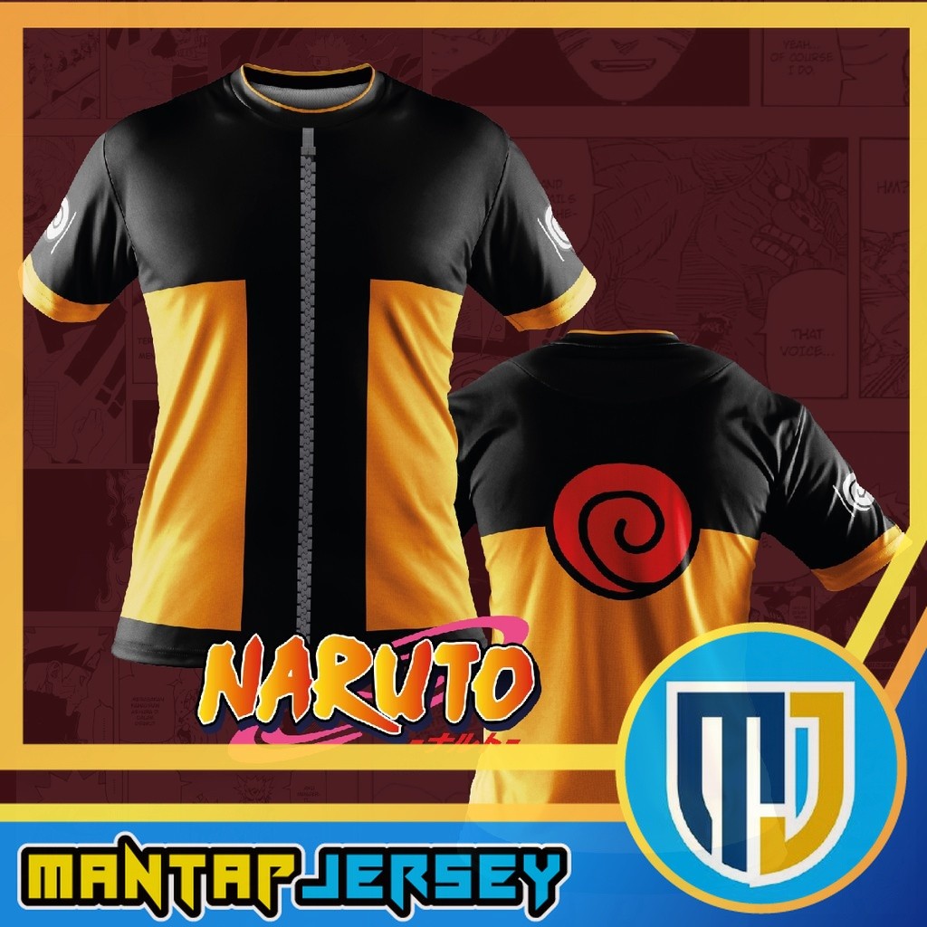 เด็ก / ผู้ใหญ่ FAZZ NT03 - เสื้อ BAJU UZUMAKI N4RUTO ZIP BLACK ORANGE AN1M3 CLAN