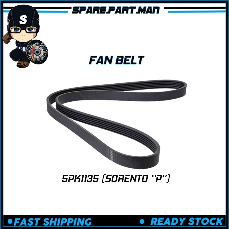 FAN BELT 5PK1135 (SORENTO "P") MITSUBOSHI / OEM SPM