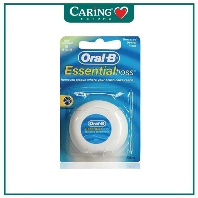 CARING ORAL B DENTAL FLOSS WAXED 50M