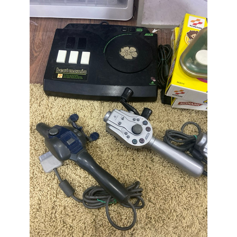 PS1 PS2 PS3 PS4 SS อุปกรณ์เสริมตกปลา, Rymth, Fighting Stick, เต้นรํา, พวงมาลัย, Flight Stick