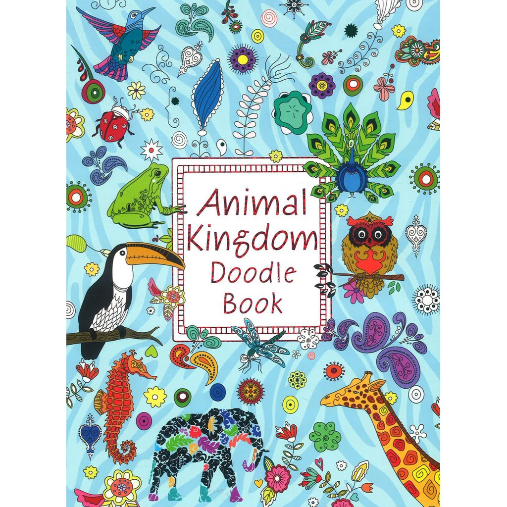 (BX) DOODLE BOOK - ANIMAL KINGDOM: DOODLE & COLOURING BOOK