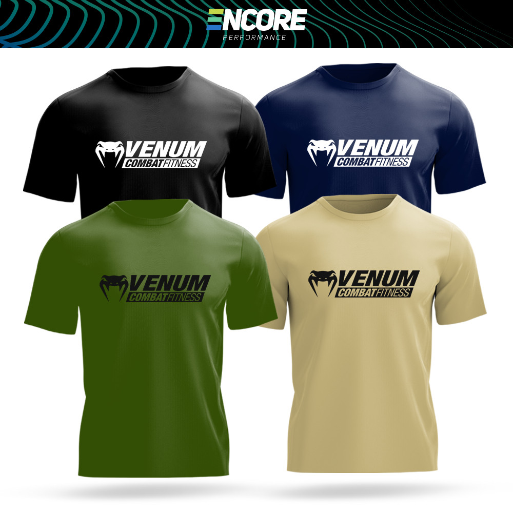VENUM COMBAT FITNESS UNISEX DRYFIT ANTI-BACTERIAL MICROFIBRE JERSEY TSHIRT