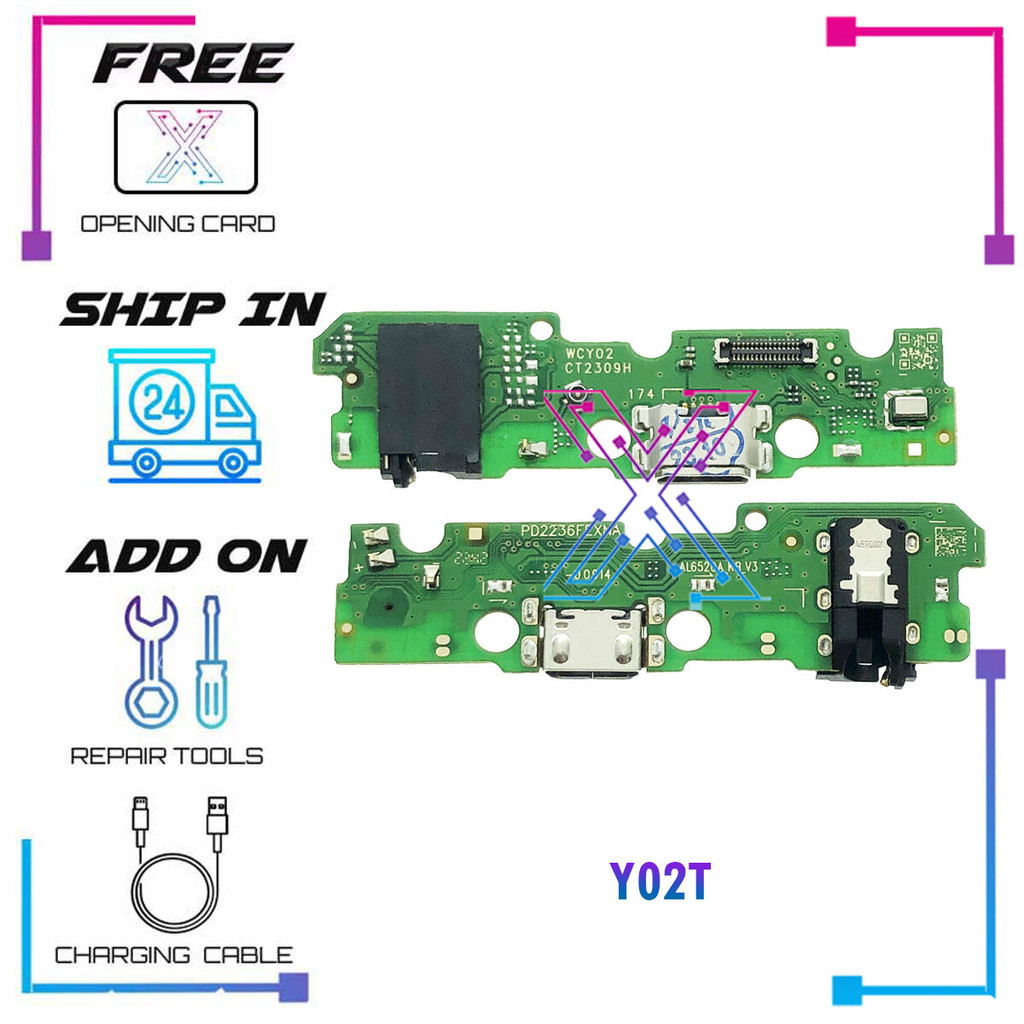 สายชาร์จพอร์ตบอร์ด Flex Cable สําหรับ VIVO Y02T